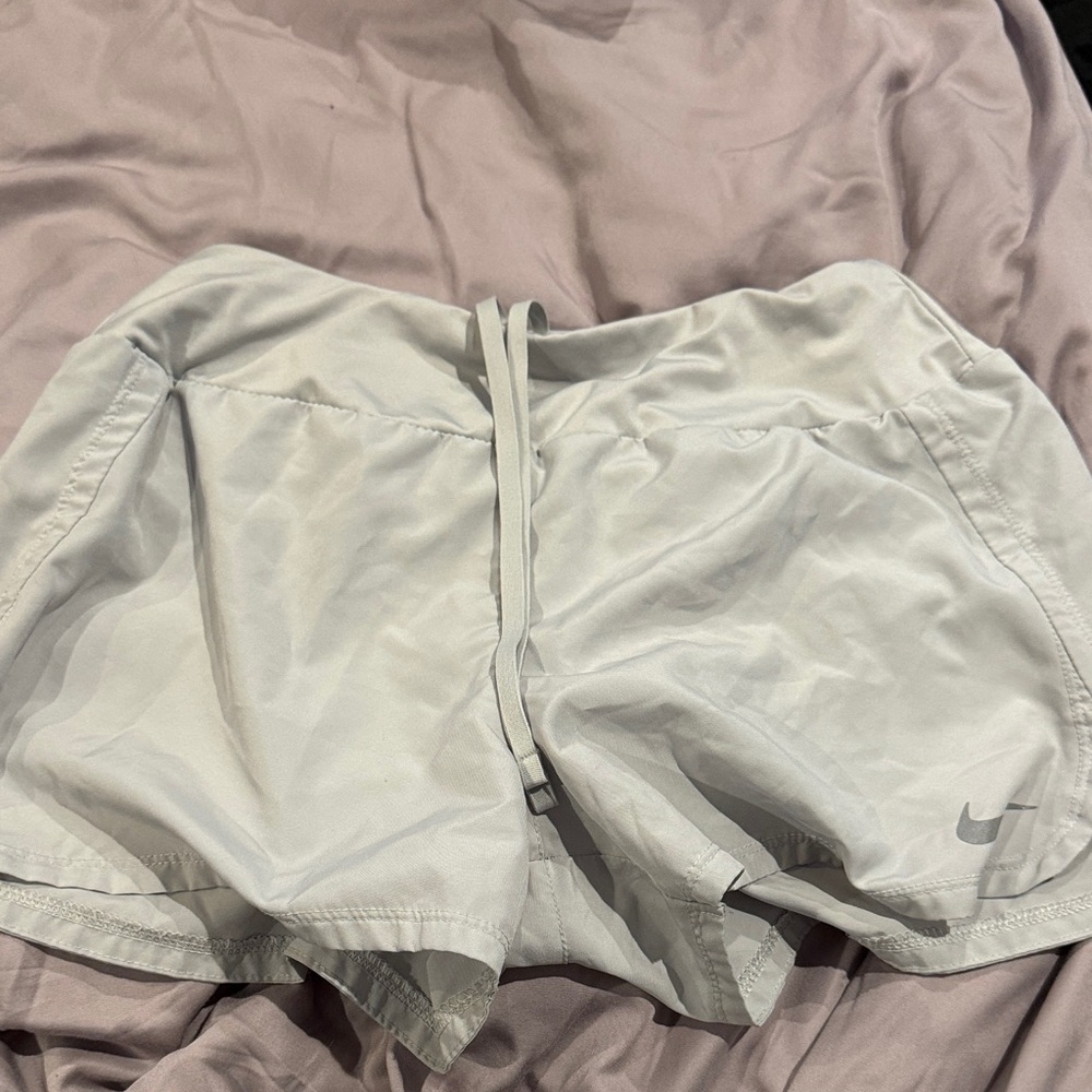 Nike Women's Light Gray Athletic Shorts